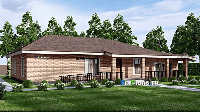 Одноэтажный дом F-14273