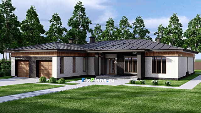 Одноэтажный дом F-15281